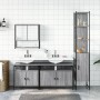 Set de muebles de baño 4 pzas madera contrachapada gris sonoma de vidaXL, Muebles de baño - Ref: Foro24-3214688, Precio: 258,...