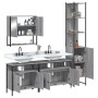 Set de muebles de baño 4 pzas madera contrachapada gris sonoma de vidaXL, Muebles de baño - Ref: Foro24-3214688, Precio: 258,...