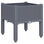 Jardinera con patas PP azul gris 40x40x42 cm de vidaXL, Maceteros y jardineras - Ref: Foro24-367886, Precio: 35,49 €, Descuen...