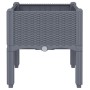 Jardinera con patas PP azul gris 40x40x42 cm de vidaXL, Maceteros y jardineras - Ref: Foro24-367886, Precio: 35,49 €, Descuen...