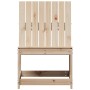 Silla de jardín de madera maciza de pino 50,5x55x77 cm de vidaXL, Sofás modulares de exterior - Ref: Foro24-832615, Precio: 4...