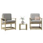 Juego de muebles de jardín 3 pzas madera de pino impregnada de vidaXL, Sillas de jardín - Ref: Foro24-832634, Precio: 105,51 ...