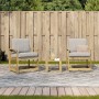 Juego de muebles de jardín 3 pzas madera de pino impregnada de vidaXL, Sillas de jardín - Ref: Foro24-832634, Precio: 105,51 ...