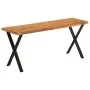 Banco con borde natural madera de acacia maciza 105 cm by vidaXL, Banks - Ref: Foro24-372757, Price: 84,77 €, Discount: %