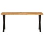 Banco con borde natural madera de acacia maciza 105 cm de vidaXL, Bancos - Ref: Foro24-372757, Precio: 89,29 €, Descuento: %