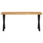 Banco con borde natural madera de acacia maciza 105 cm by vidaXL, Banks - Ref: Foro24-372757, Price: 84,77 €, Discount: %