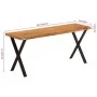 Banco con borde natural madera de acacia maciza 105 cm by vidaXL, Banks - Ref: Foro24-372757, Price: 84,77 €, Discount: %