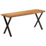 Banco con borde natural madera de acacia maciza 105 cm de vidaXL, Bancos - Ref: Foro24-372757, Precio: 89,29 €, Descuento: %