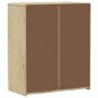 Cajonera SAUDA madera maciza de pino color roble 76,5x39x91 cm de vidaXL, Cajoneras - Ref: Foro24-377595, Precio: 145,54 €, D...