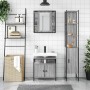 Set de muebles de baño 3 pzas madera contrachapada gris sonoma de vidaXL, Muebles de baño - Ref: Foro24-3214738, Precio: 201,...