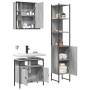 Set de muebles de baño 3 pzas madera contrachapada gris sonoma de vidaXL, Muebles de baño - Ref: Foro24-3214738, Precio: 201,...