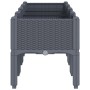 Jardinera con patas PP azul gris 160x40x42 cm de vidaXL, Maceteros y jardineras - Ref: Foro24-367901, Precio: 104,05 €, Descu...