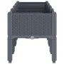 Jardinera con patas PP azul gris 160x40x42 cm de vidaXL, Maceteros y jardineras - Ref: Foro24-367901, Precio: 88,94 €, Descue...