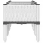Jardinera con patas PP blanco 120x40x42 cm de vidaXL, Maceteros y jardineras - Ref: Foro24-367899, Precio: 64,08 €, Descuento: %
