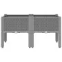 Jardinera con patas PP gris claro 80x40x42 cm de vidaXL, Maceteros y jardineras - Ref: Foro24-367892, Precio: 59,98 €, Descue...
