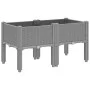 Jardinera con patas PP gris claro 80x40x42 cm de vidaXL, Maceteros y jardineras - Ref: Foro24-367892, Precio: 59,98 €, Descue...