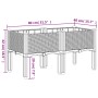Jardinera con patas PP gris claro 80x40x42 cm de vidaXL, Maceteros y jardineras - Ref: Foro24-367892, Precio: 63,72 €, Descue...