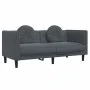 Sofá con cojines 2 plazas terciopelo gris oscuro by vidaXL, Sofas - Ref: Foro24-372633, Price: 195,21 €, Discount: %