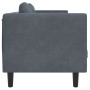 Sofá con cojines 2 plazas terciopelo gris oscuro de vidaXL, Sofás - Ref: Foro24-372633, Precio: 198,17 €, Descuento: %