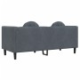 Sofá con cojines 2 plazas terciopelo gris oscuro de vidaXL, Sofás - Ref: Foro24-372633, Precio: 198,17 €, Descuento: %