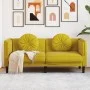 Sofá con cojines 2 plazas terciopelo amarillo de vidaXL, Sofás - Ref: Foro24-372638, Precio: 239,45 €, Descuento: %