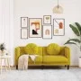 Sofá con cojines 2 plazas terciopelo amarillo de vidaXL, Sofás - Ref: Foro24-372638, Precio: 239,45 €, Descuento: %