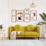 Sofá con cojines 2 plazas terciopelo amarillo de vidaXL, Sofás - Ref: Foro24-372638, Precio: 243,08 €, Descuento: %