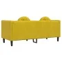 Sofá con cojines 2 plazas terciopelo amarillo de vidaXL, Sofás - Ref: Foro24-372638, Precio: 239,45 €, Descuento: %