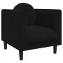 Sillón con cojín terciopelo negro de vidaXL, Sofás - Ref: Foro24-372627, Precio: 172,21 €, Descuento: %
