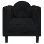 Sillón con cojín terciopelo negro de vidaXL, Sofás - Ref: Foro24-372627, Precio: 172,21 €, Descuento: %