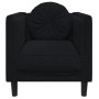 Sillón con cojín terciopelo negro de vidaXL, Sofás - Ref: Foro24-372627, Precio: 201,07 €, Descuento: %
