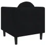 Sillón con cojín terciopelo negro de vidaXL, Sofás - Ref: Foro24-372627, Precio: 172,21 €, Descuento: %