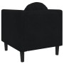 Sillón con cojín terciopelo negro de vidaXL, Sofás - Ref: Foro24-372627, Precio: 201,07 €, Descuento: %