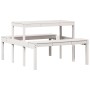 Mesa de pícnic madera maciza de pino blanco 110x134x75 cm de vidaXL, Mesas de jardín - Ref: Foro24-832558, Precio: 103,19 €, ...