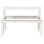 Mesa de pícnic madera maciza de pino blanco 110x134x75 cm de vidaXL, Mesas de jardín - Ref: Foro24-832558, Precio: 103,19 €, ...