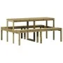 Mesa de pícnic madera pino impregnada 160x134x75 cm de vidaXL, Mesas de jardín - Ref: Foro24-832566, Precio: 132,50 €, Descue...