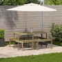 Mesa de pícnic madera pino impregnada 160x134x75 cm de vidaXL, Mesas de jardín - Ref: Foro24-832566, Precio: 163,13 €, Descue...