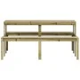 Mesa de pícnic madera pino impregnada 160x134x75 cm de vidaXL, Mesas de jardín - Ref: Foro24-832566, Precio: 132,50 €, Descue...