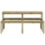 Mesa de pícnic madera pino impregnada 160x134x75 cm de vidaXL, Mesas de jardín - Ref: Foro24-832566, Precio: 163,13 €, Descue...