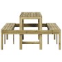 Mesa de pícnic madera pino impregnada 160x134x75 cm de vidaXL, Mesas de jardín - Ref: Foro24-832566, Precio: 163,13 €, Descue...