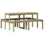 Mesa de pícnic madera pino impregnada 160x134x75 cm de vidaXL, Mesas de jardín - Ref: Foro24-832566, Precio: 132,50 €, Descue...