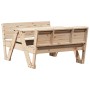 Mesa de pícnic para niños madera maciza de pino 88x122x58 cm de vidaXL, Mesas de jardín - Ref: Foro24-832601, Precio: 125,46 ...