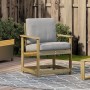 Silla de jardín madera de pino impregnada 62x56x77 cm de vidaXL, Sofás modulares de exterior - Ref: Foro24-832629, Precio: 67...
