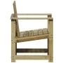 Silla de jardín madera de pino impregnada 62x56x77 cm de vidaXL, Sofás modulares de exterior - Ref: Foro24-832629, Precio: 66...