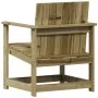 Silla de jardín madera de pino impregnada 62x56x77 cm de vidaXL, Sofás modulares de exterior - Ref: Foro24-832629, Precio: 66...