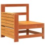 Sofá de jardín con reposabrazo mesa auxiliar madera pino marrón de vidaXL, Sofás modulares de exterior - Ref: Foro24-844880, ...