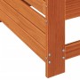 Sofá de jardín con reposabrazo mesa auxiliar madera pino marrón de vidaXL, Sofás modulares de exterior - Ref: Foro24-844880, ...