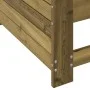 Sofá de jardín con reposabrazos y cojín madera pino impregnada de vidaXL, Sofás modulares de exterior - Ref: Foro24-844924, P...