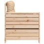 Sofá de jardín con reposabrazos y cojín madera maciza de pino de vidaXL, Sofás modulares de exterior - Ref: Foro24-844913, Pr...
