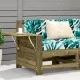Gartensofa mit Armlehnen und Kissen aus imprägniertem Kiefernholz. von vidaXL, Modulare Sofas für den Außenbereich - Ref: For...